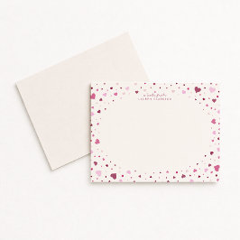 Falling Hearts Stationery Note Card Einladung