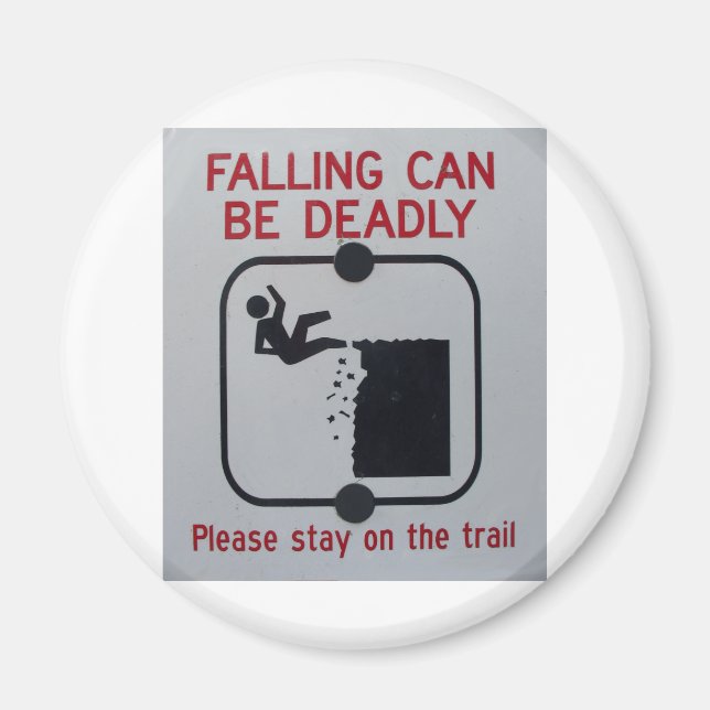 Falling kann tödlich sein magnet (Vorne)