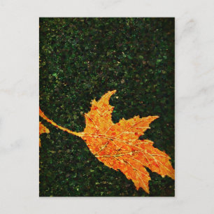 Falling Leaf Ölbild Postkarte