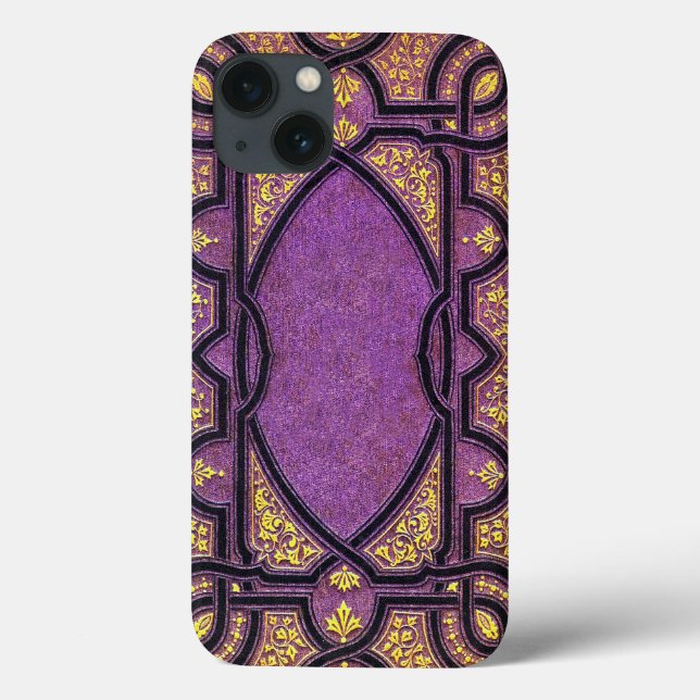 Falling Lila- & Goldweine Buchdecke Case-Mate iPhone Hülle (Rückseite)