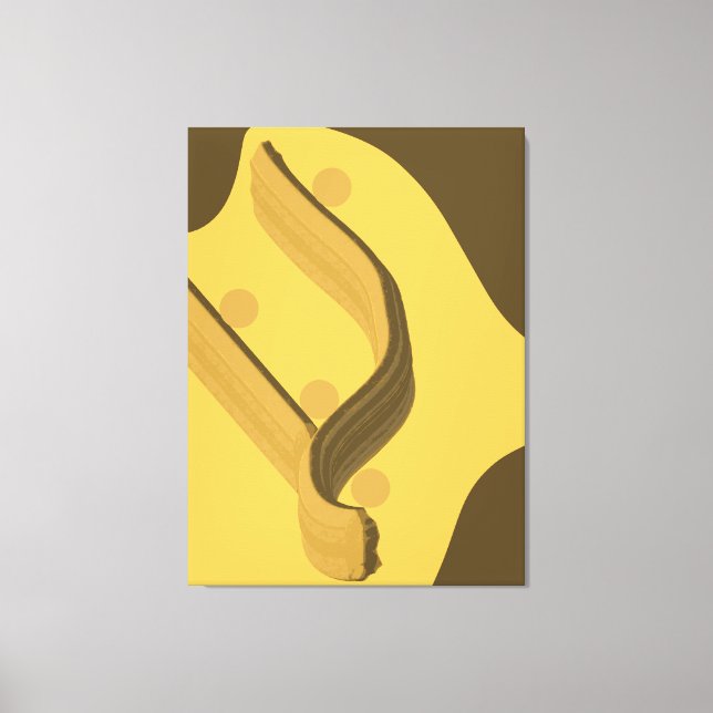 Falling - Minimalistische abstrakte Schwerkraft de Leinwanddruck (Vorderseite)