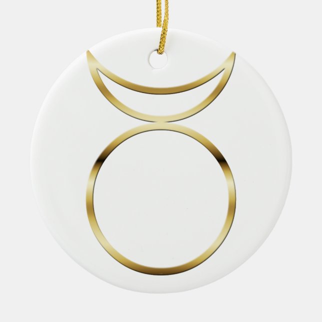 Falling Pagan Horned God Symbol Keramik Ornament (Vorne)