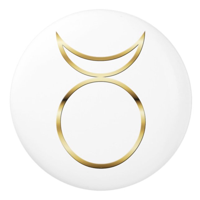 Falling Pagan Horned God Symbol Keramikknauf (Vorderseite)