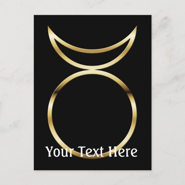 Falling Pagan Horned God Symbol Postkarte (Vorderseite)