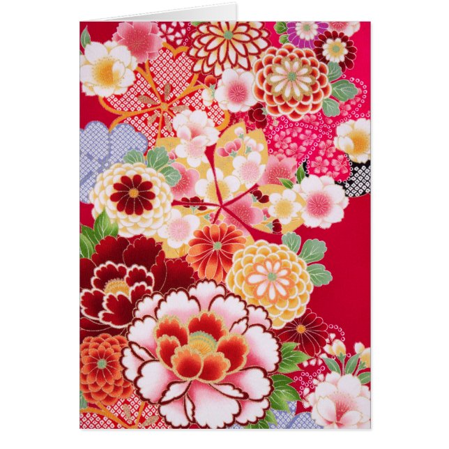 Falling Red Floral Burst (Vorne)