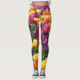 Falling Sunset Floral River Leggings