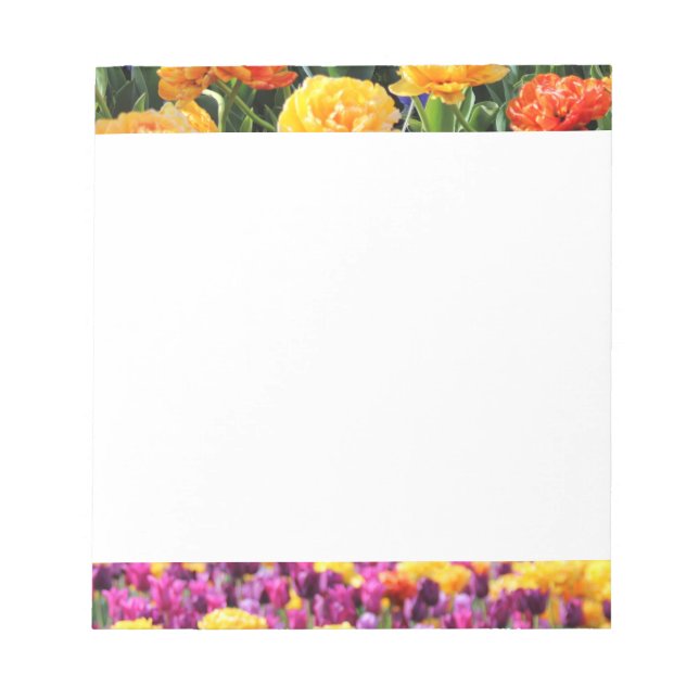 Falling Sunset Floral River Notizblock (Vorderseite)