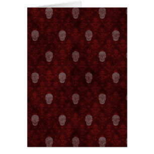 Falling Viktorianisch Skulls Red