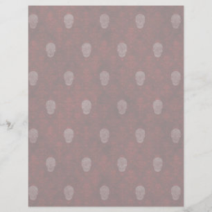 Falling Viktorianisch Skulls Red