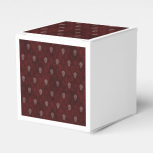 Falling Viktorianisch Skulls Red Geschenkschachtel