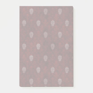 Falling Viktorianisch Skulls Red Post-it Klebezettel