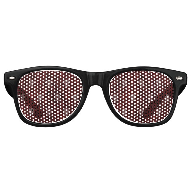 Falling Viktorianisch Skulls Red Sonnenbrille (Vorderseite)