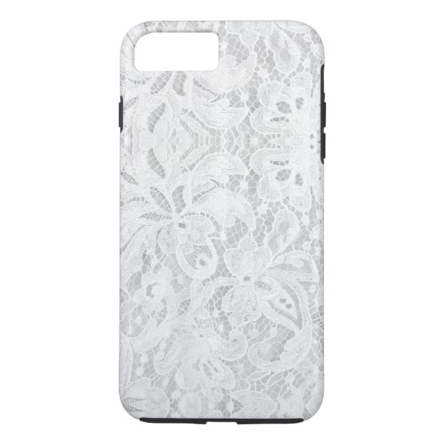 Falling White Lace Case-Mate iPhone Hülle (Rückseite)