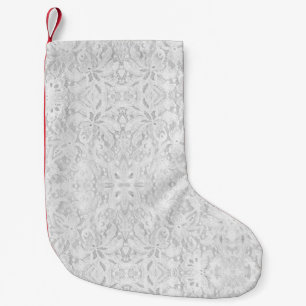 Falling White Lace Kleiner Weihnachtsstrumpf