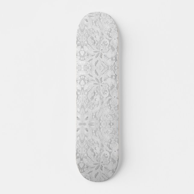 Falling White Lace Skateboard (Vorne)