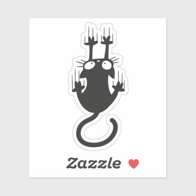 Fallkatze Aufkleber (Blatt)