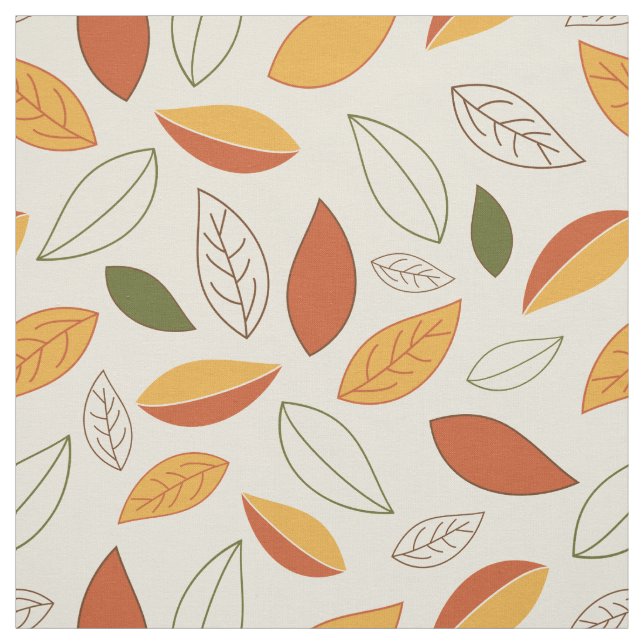 Fallleaf Muster Wiederholung Herbstleaves Hand gez Stoff (Muster)