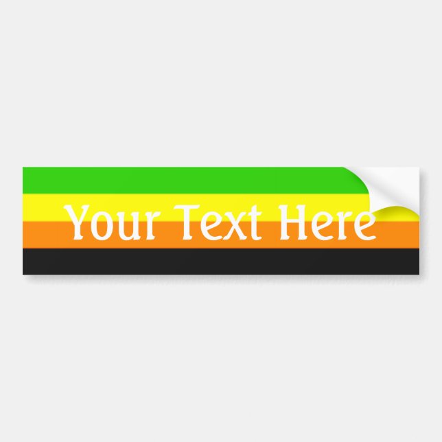 Fallln-Aromantische Flagge Autoaufkleber (Vorne)