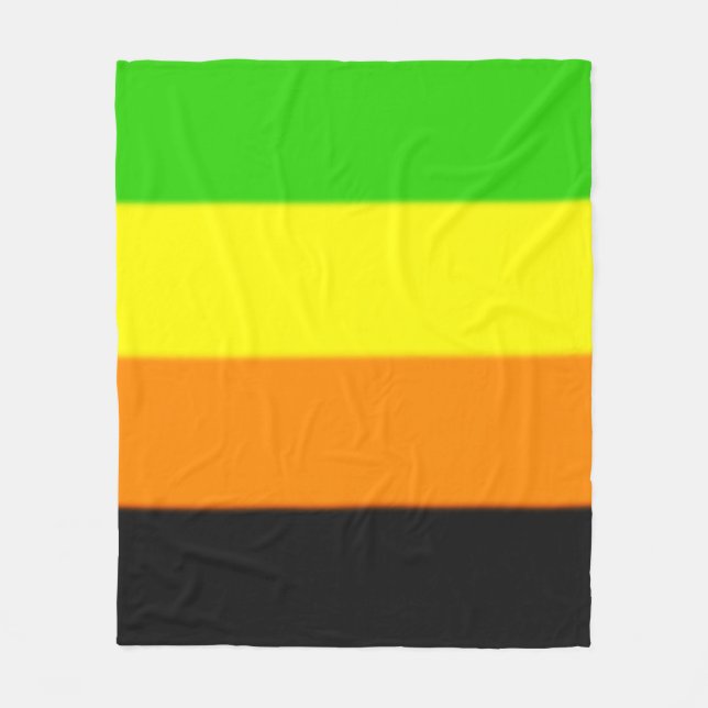 Fallln-Aromantische Flagge Fleecedecke (Vorderseite)