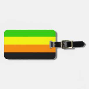 Fallln-Aromantische Flagge Gepäckanhänger
