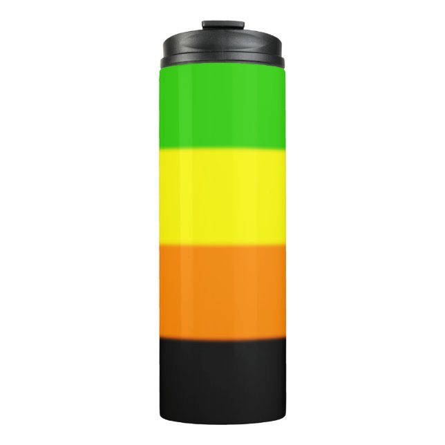 Fallln-Aromantische Flagge Thermosbecher (Vorderseite)