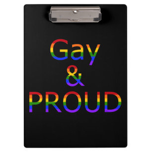 Fallln Gay und Stolz Klemmbrett
