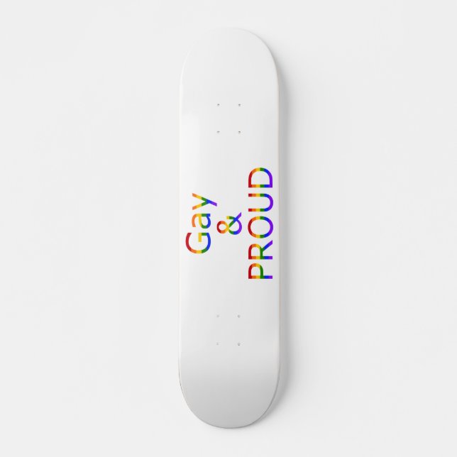 Fallln Gay und Stolz Skateboard (Vorne)