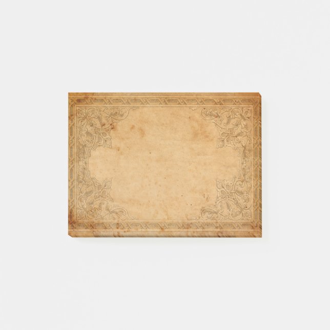 Falln alterte gerahmtes Papier Post-it Klebezettel (Vorderseite)