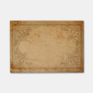 Falln alterte gerahmtes Papier Post-it Klebezettel