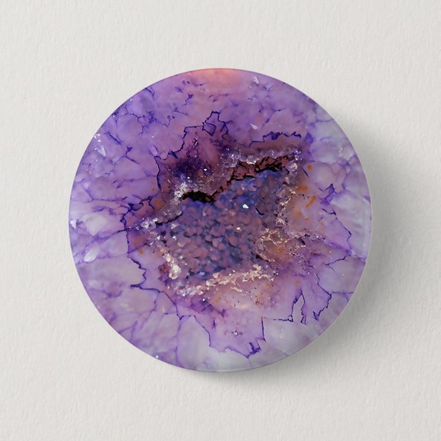 Falln Amethyst Geode Button (Vorderseite)