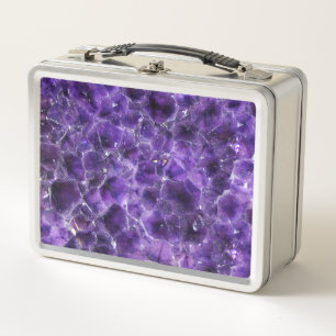 Falln-Amethyst-Gipfel Metall Brotdose