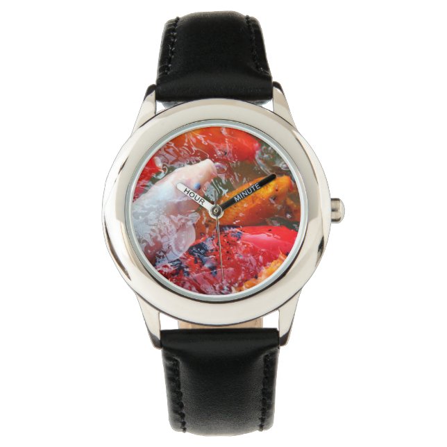 Falln Ansammlung Koi Armbanduhr (Vorderseite)