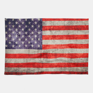 Falln Antike amerikanische Flagge Geschirrtuch