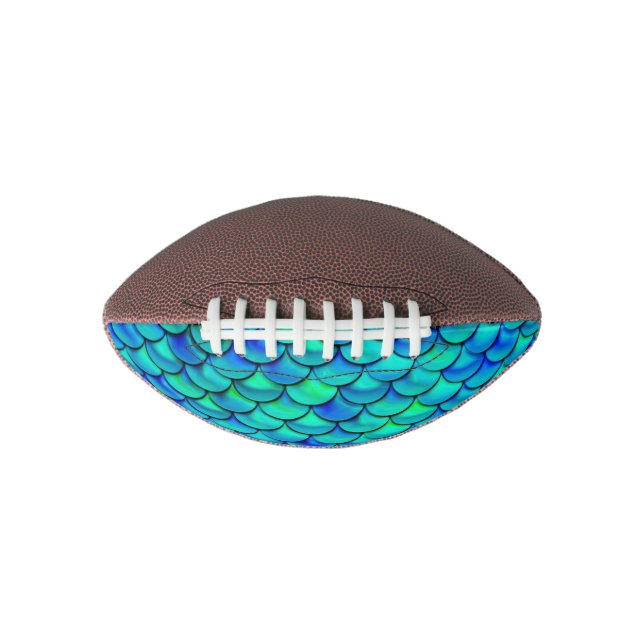 Falln Aqua Blue Scales Football (Vorderseite)