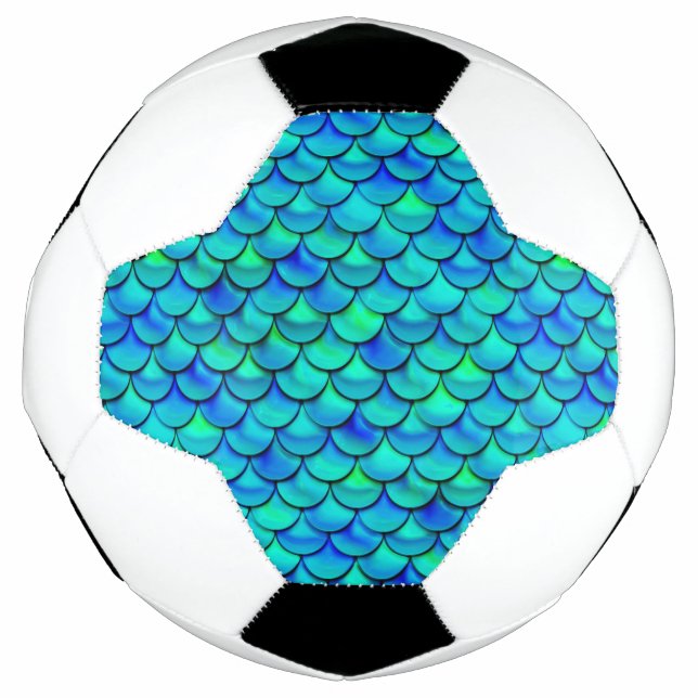 Falln Aqua Blue Scales Fußball (Vorderseite)