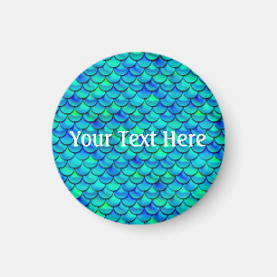 Falln Aqua Blue Scales Magnet