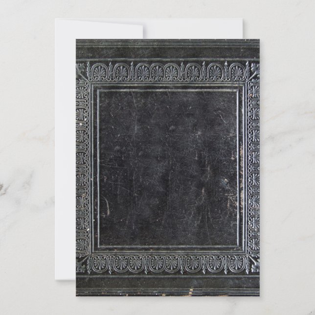 Falln Black Antiquarisches Buch Einladung (Vorderseite)