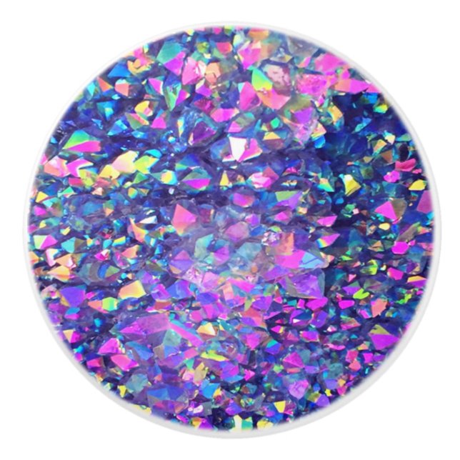 Falln Blasen-Kristalle Keramikknauf (Vorderseite)