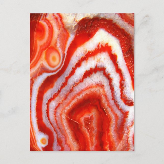 Falln Blood Orange Agate Postkarte (Vorderseite)