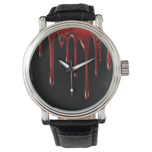 Falln Blood Tropfens Black Armbanduhr