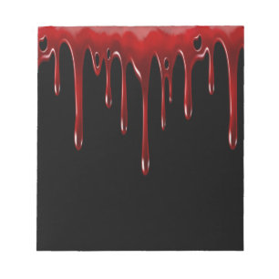 Falln Blood Tropfens Black Notizblock
