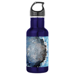 Falln Blue Crystal Geode Edelstahlflasche