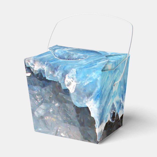 Falln Blue Crystal Geode Geschenkschachtel (Vorderseite)
