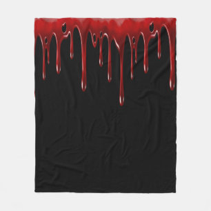 Falln Blut-Tropfen-Schwarzes Fleecedecke
