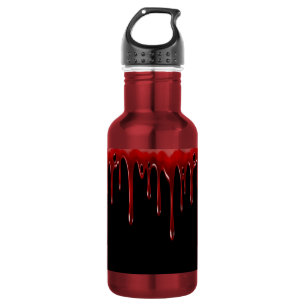 Falln Blut-Tropfen-Schwarzes Trinkflasche