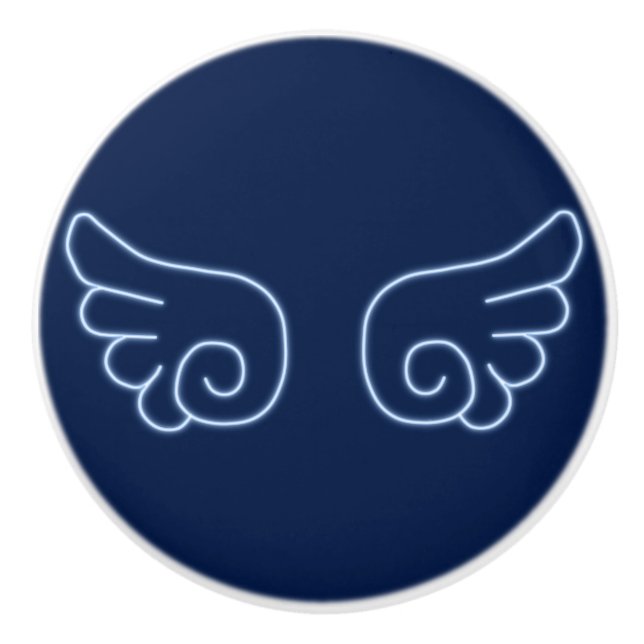Falln Chibi Angel Wings Keramikknauf (Vorderseite)