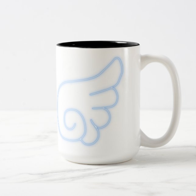 Falln Chibi Angel Wings Zweifarbige Tasse (Rechts)
