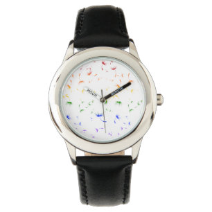 Falln Dandelion Seeds Gay Pride Armbanduhr