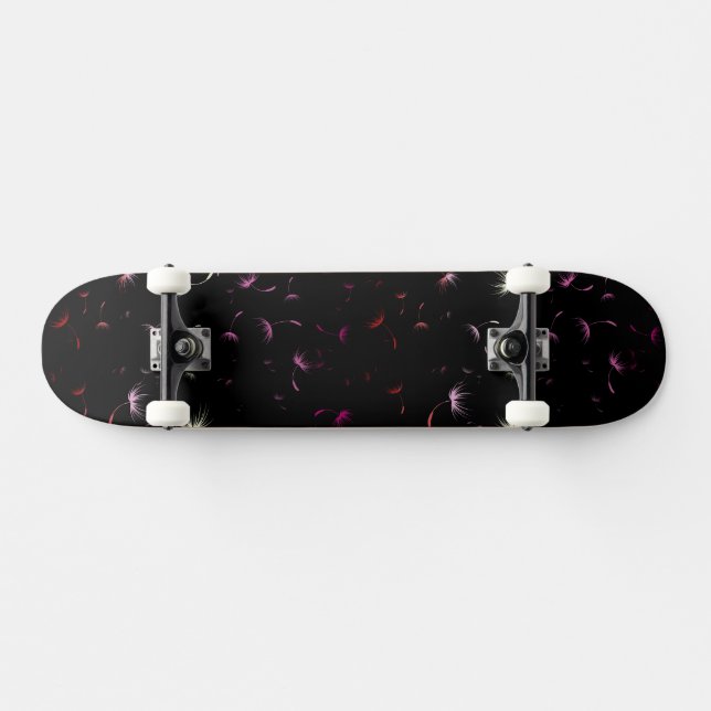 Falln Dandelion Seeds Lesbian Pride Skateboard (Horizontal)