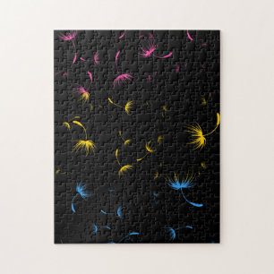 Falln Dandelion Seeds Pansexual Pride Puzzle